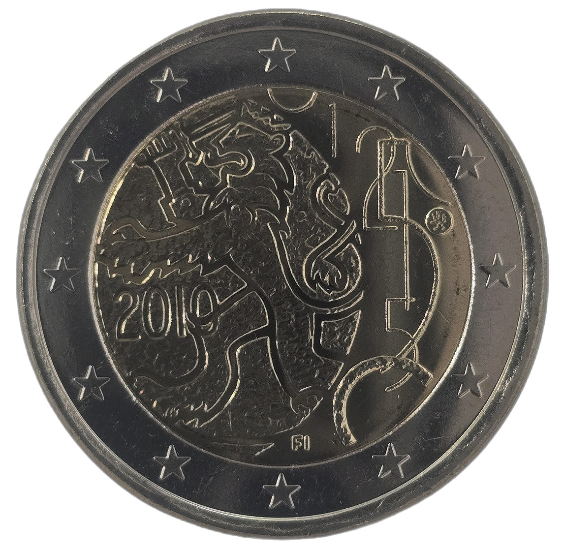 2 euros conmemorativa Decreto de 1860, que concede a Finlandia el derecho a emitir billetes y monedas